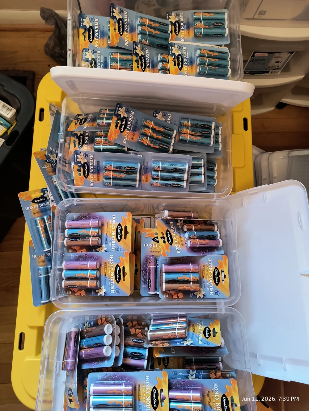 Chapstick 5/$30 Honey Nourish 5pk Of 3=15 Honey Vanilla Lavender Brown Sugar New